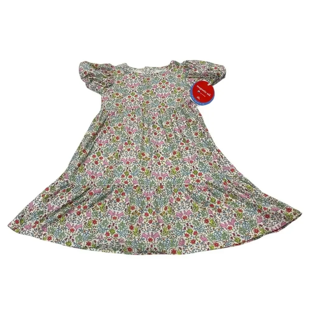 NWT Magentic Me Girls 5 Hip Hop Tiered Modal Dress Casual Easter Spring Fun